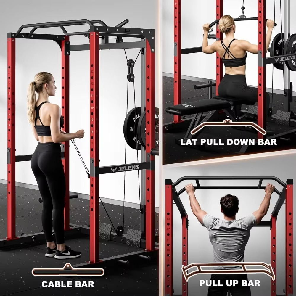 Home Gym Equipment Set - S21 Power Cage رف متعدد الوظائف