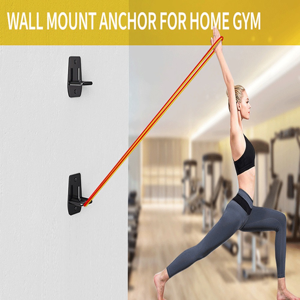 Home Gym Yoga - 3 قطع من مثبتات الحائط السوداء