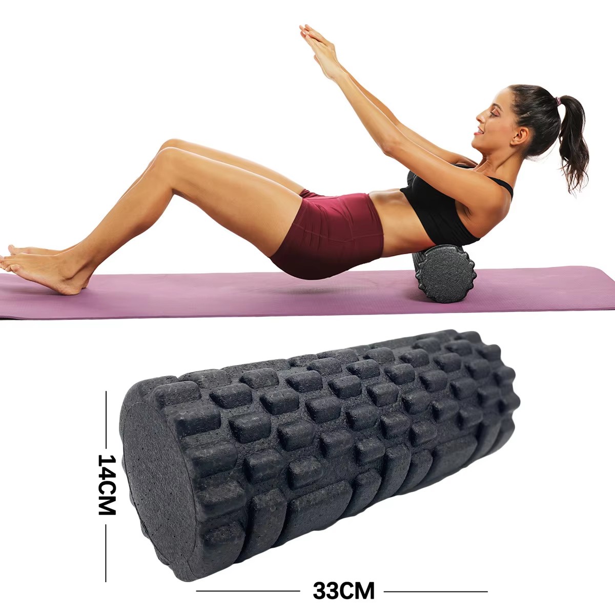 Home Gym Routine - 30/33 سنتيمتر اللياقة البدنية رغوة الأسطوانة