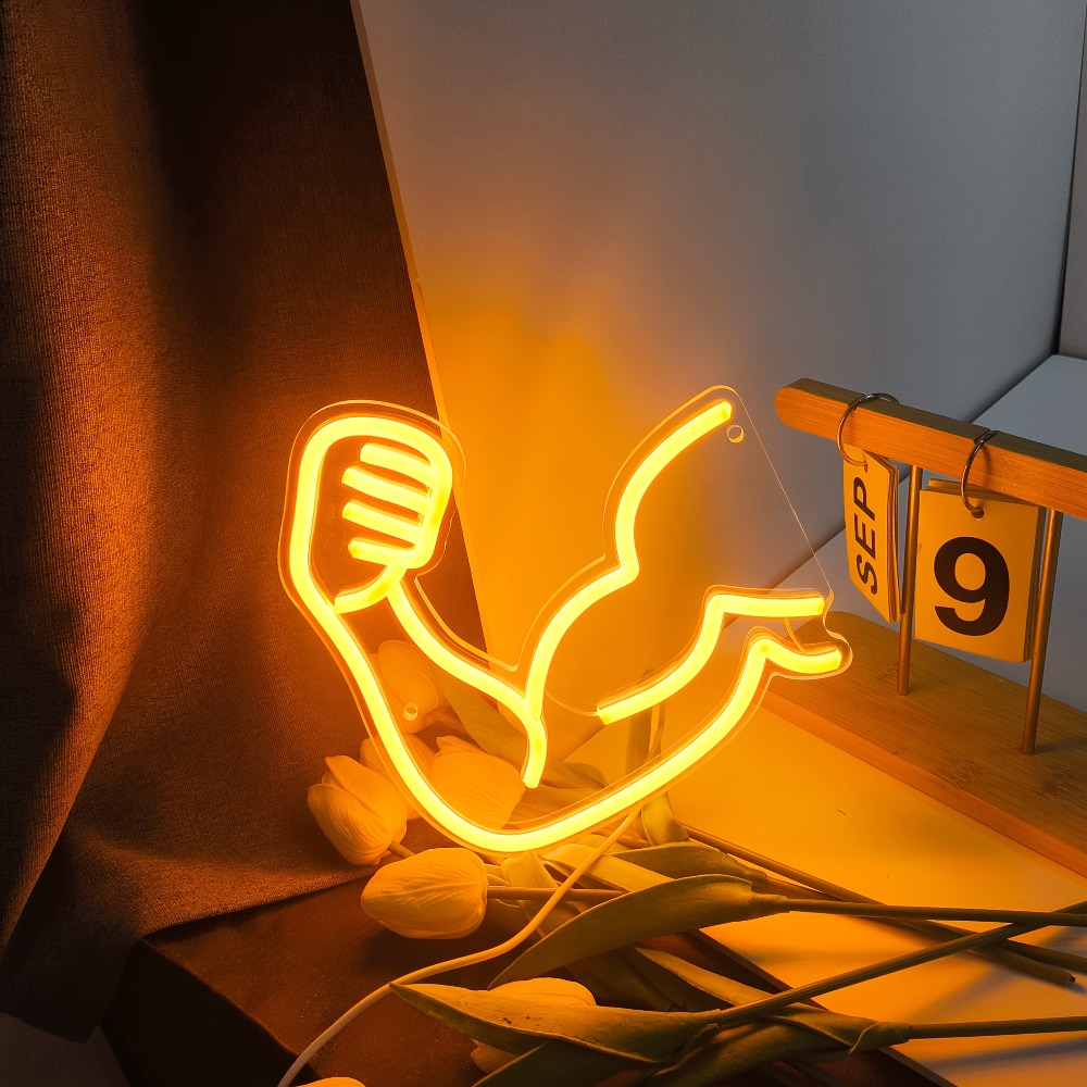 Home Gym Neon Sign - لافتة نيون تحفيزية للياقة البدنية -