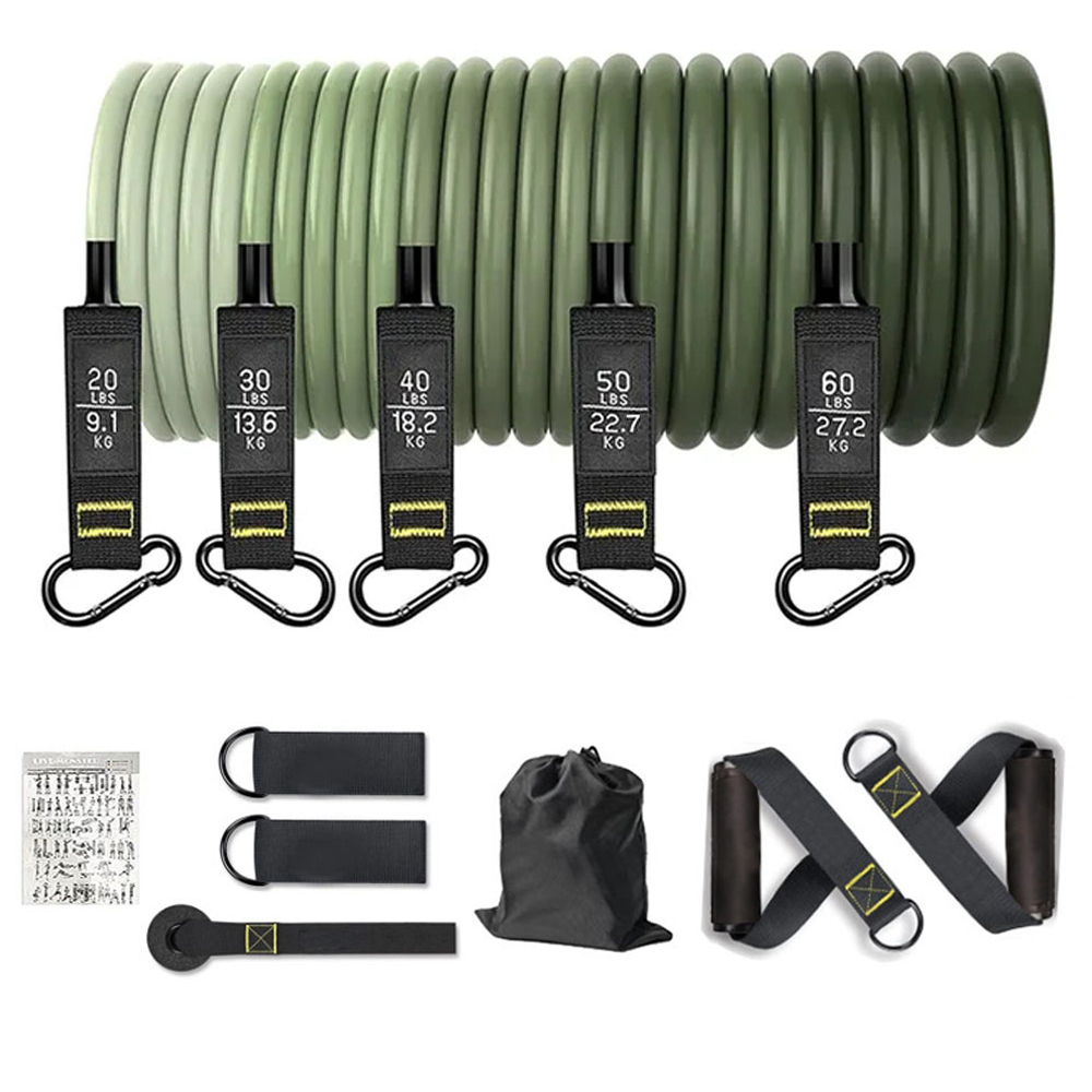Home Gym Equipment Set - مجموعة أحزمة المقاومة، حبل شد للتمارين