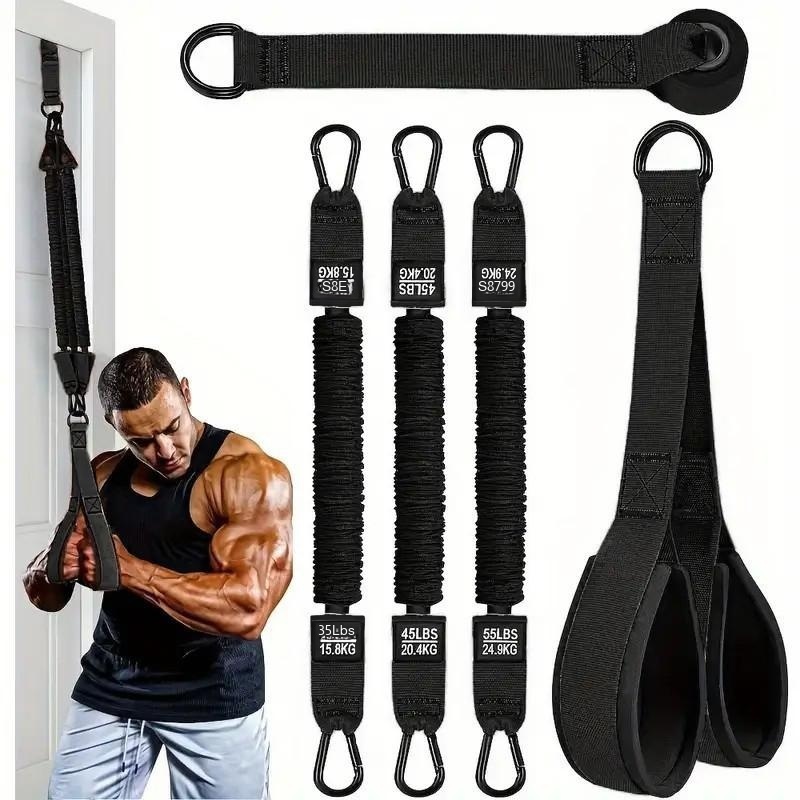 Home Gym Equipment Set - مجموعة أربطة مقاومة، حبل تمارين العضلة