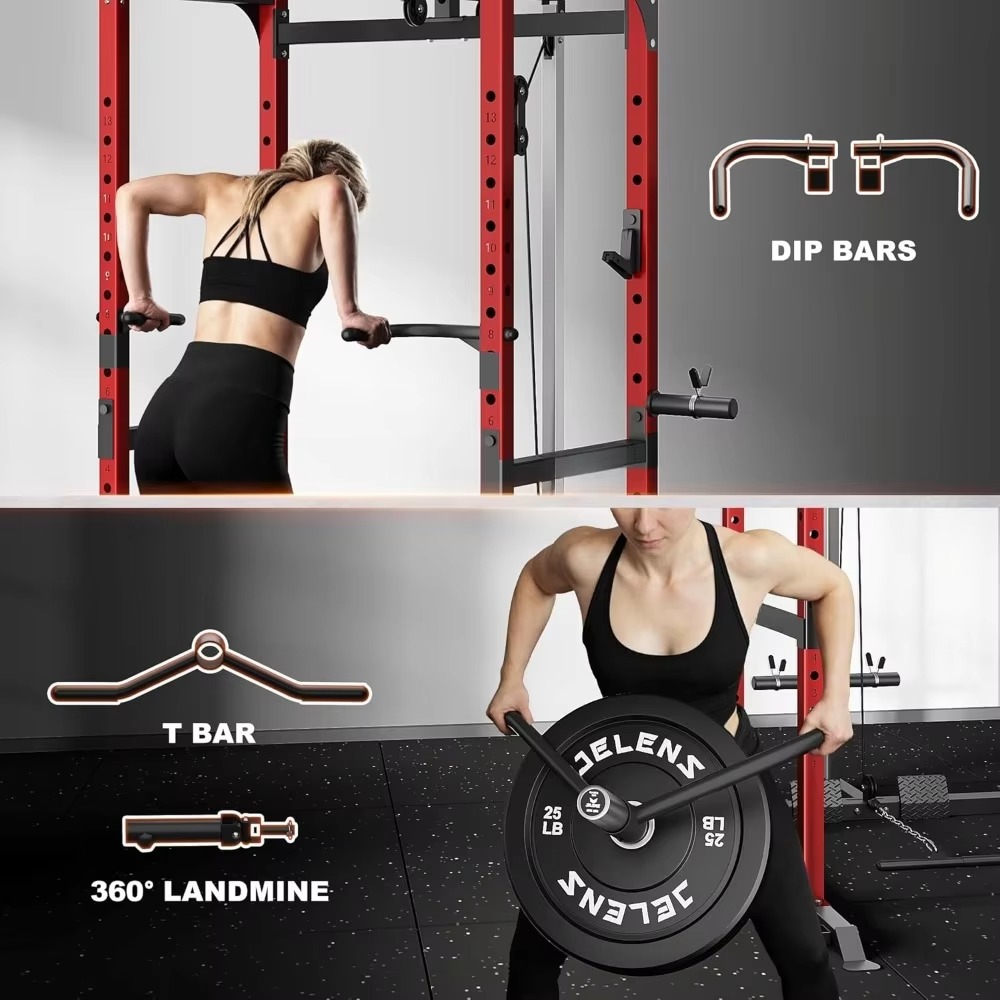 S21 Power Cage رف متعدد الوظائ - مراجعة Home Gym Equipment Set وسعره