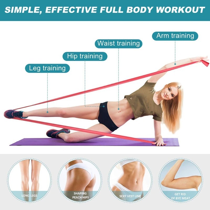 أشرطة مقاومة من اللاتكس الطبيع - مراجعة Home Gym Routine وسعره