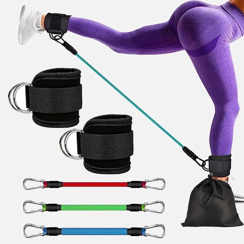 جهاز تمارين الكابلات مع حزام ل - مراجعة Home Gym Equipment Set وسعره
