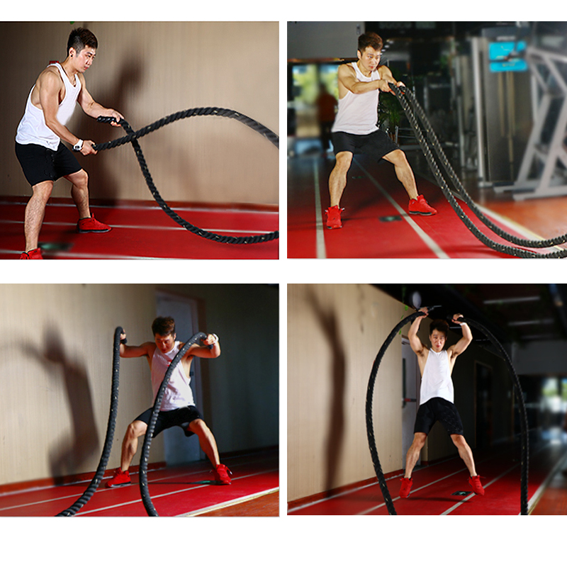 حبل تمارين رياضية بطول 9م/12م/ - مراجعة Battle Rope Heavy وسعره