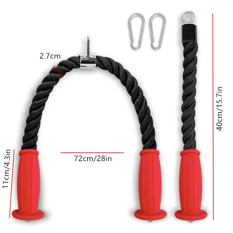 حبل تمارين الترايسيبس المريح و - مراجعة Home Gym Equipment Set وسعره
