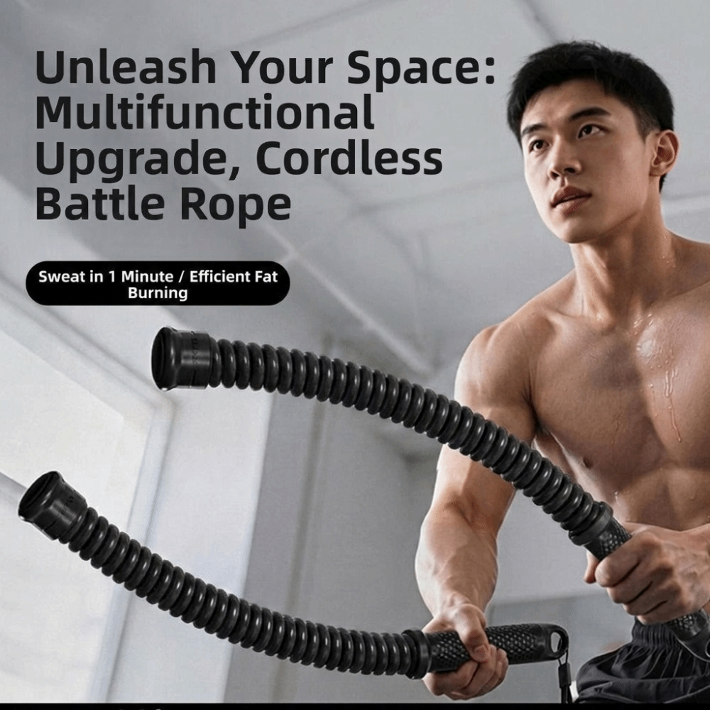 قطعتان من حبل التدريب المقاوم  - مراجعة Battle Rope Heavy وسعره