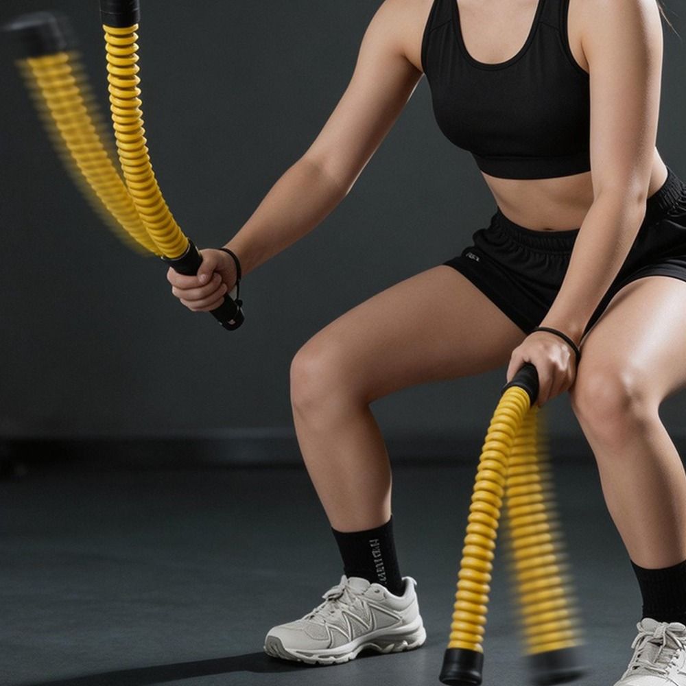 قطعتان من حبل التدريب المقاوم  - مراجعة Battle Rope Heavy وسعره
