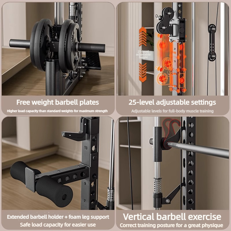 جهاز سميث احترافي متعدد الوظائ - مراجعة All In One Gym Home Equipment وسعره